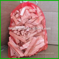 strong and cheap plastic mesh bags for firewood with UV